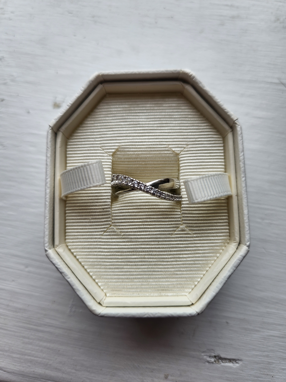 Swarovski Hyperbola Ring Sz 58